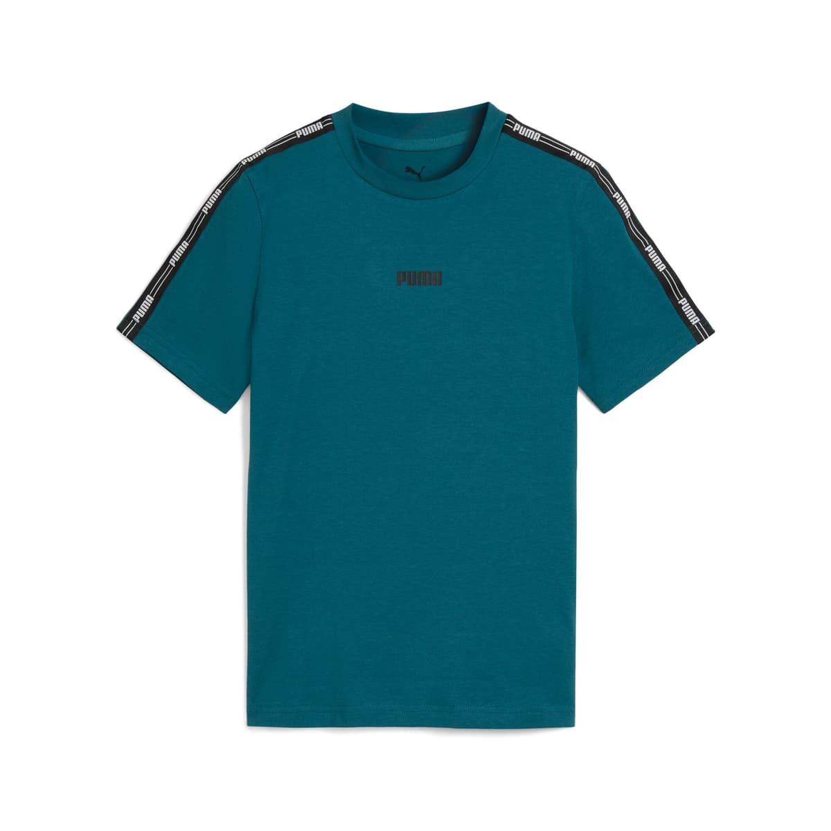 PUMA Tape T-shirt voor Heren, Groen, Maat 9-10Y