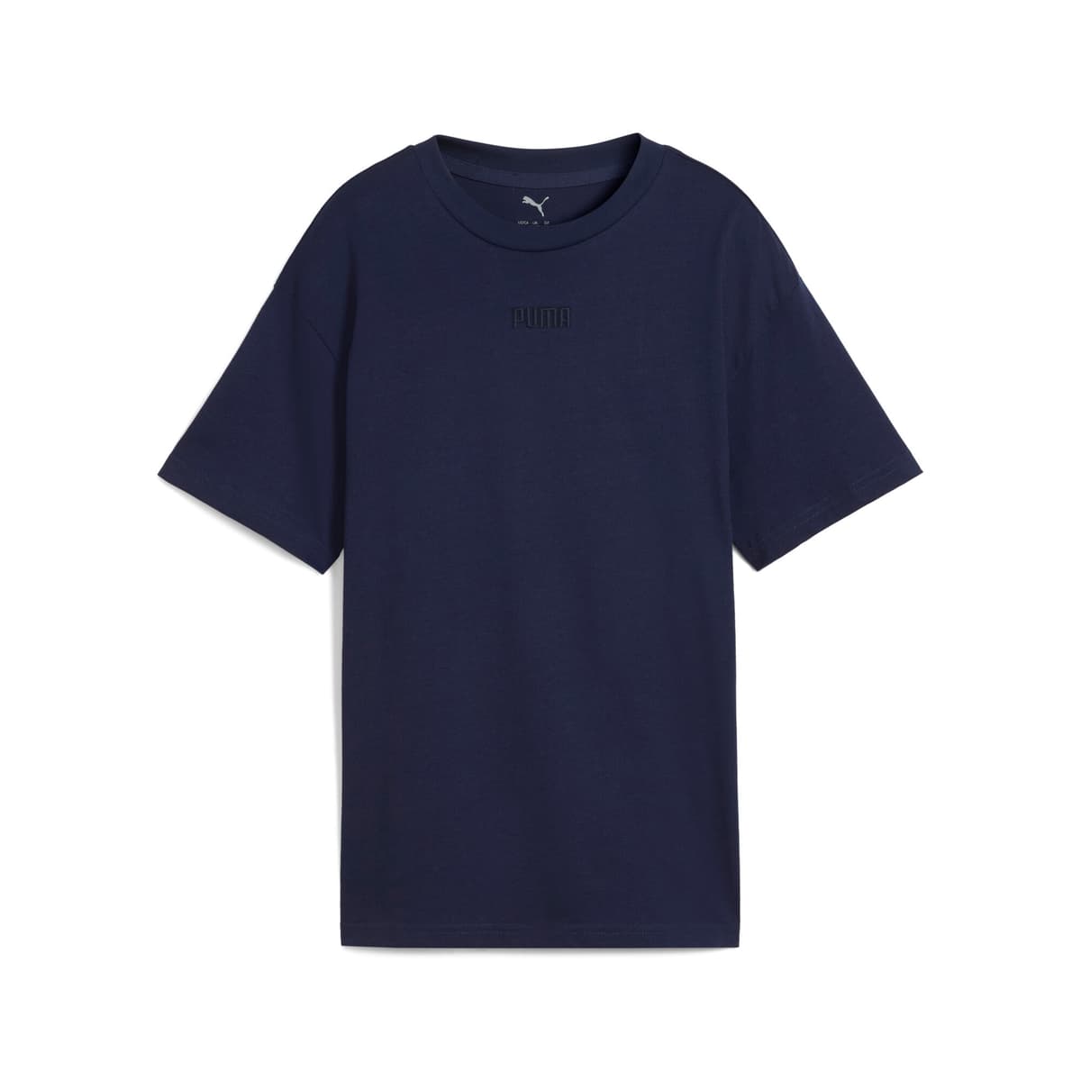 PUMA Essentials Elevated Relaxed Tee Jeugd, Blauw, Maat 9-10Y