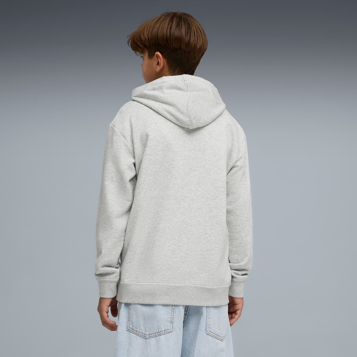 PUMA Essentials Logo Lab relaxte hoodie voor Heren, Grijs, Maat 13-14Y thumbnail 3