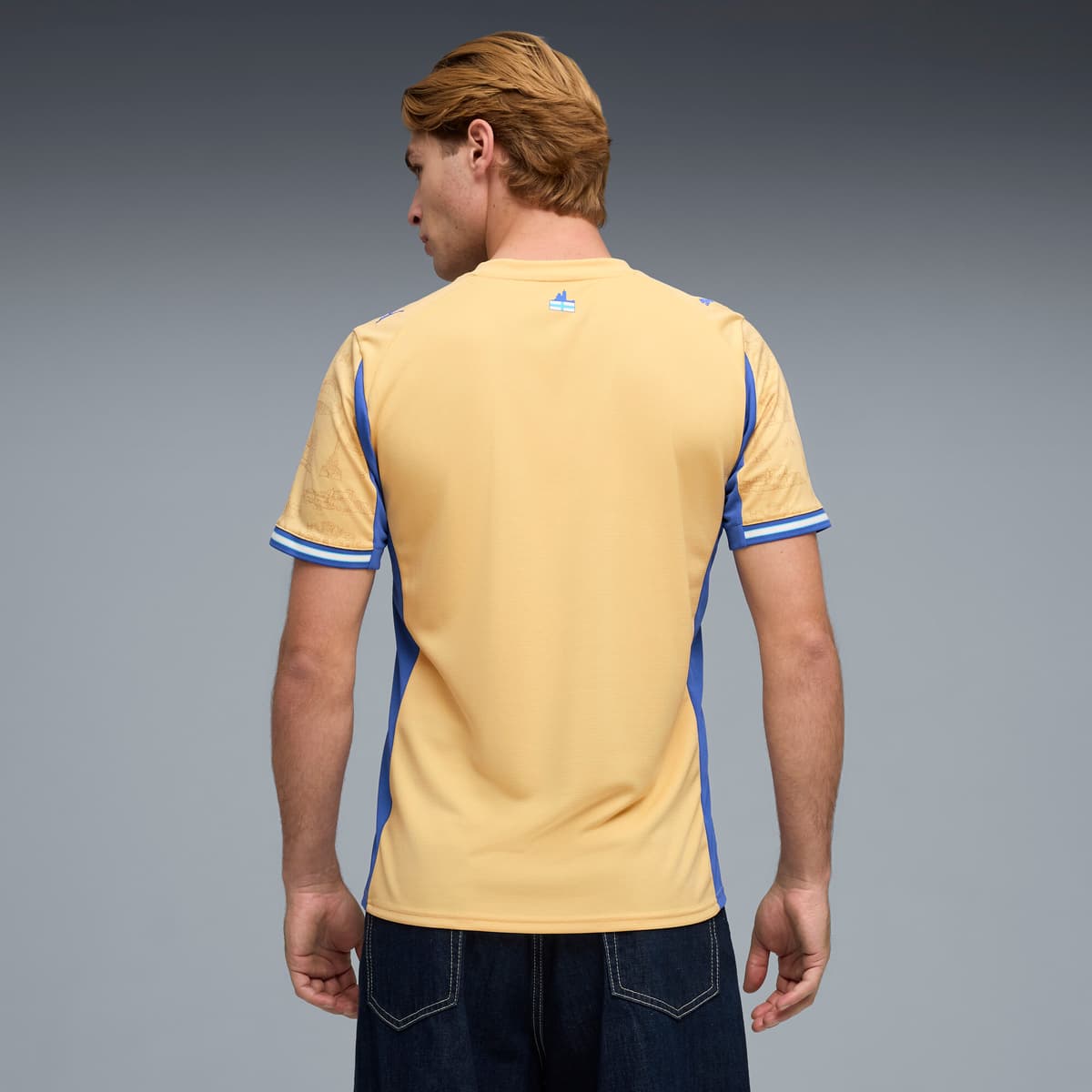 PUMA Olympique de Marseille Special Edition voetbalshirt voor Heren, Blauw/Goud, Maat XS thumbnail 3