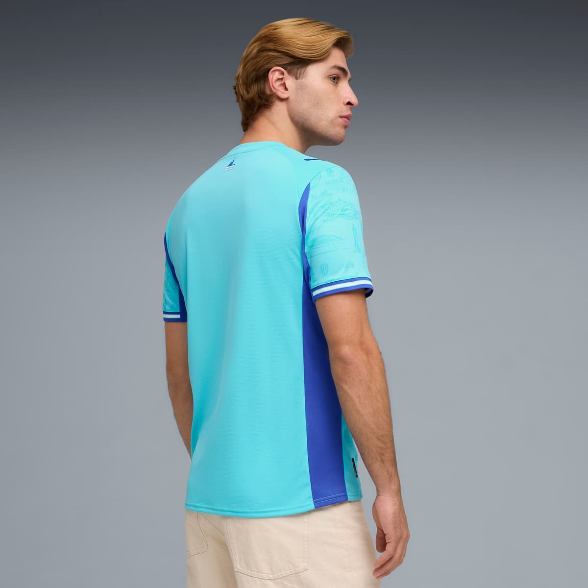 PUMA Olympique de Marseille Special Edition voetbalshirt voor Heren, Blauw, Maat M thumbnail 3