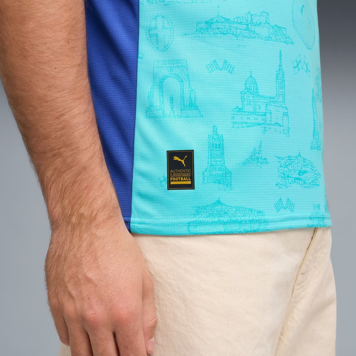 PUMA Olympique de Marseille Special Edition voetbalshirt voor Heren, Blauw, Maat M thumbnail 2