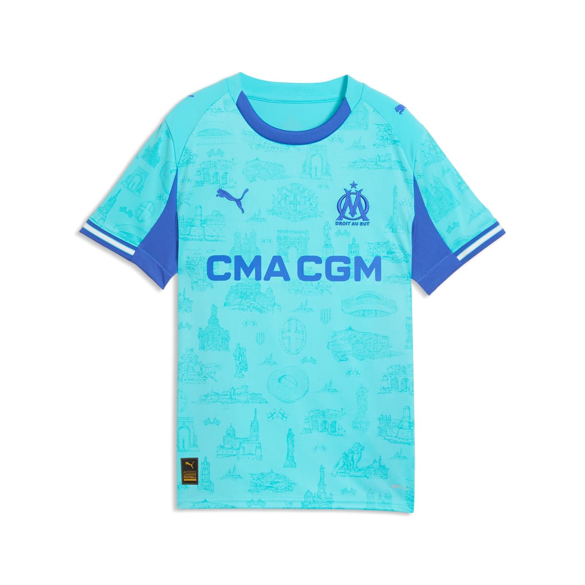 PUMA Olympique de Marseille Special Edition voetbalshirt, Blauw, Maat 7-8Y