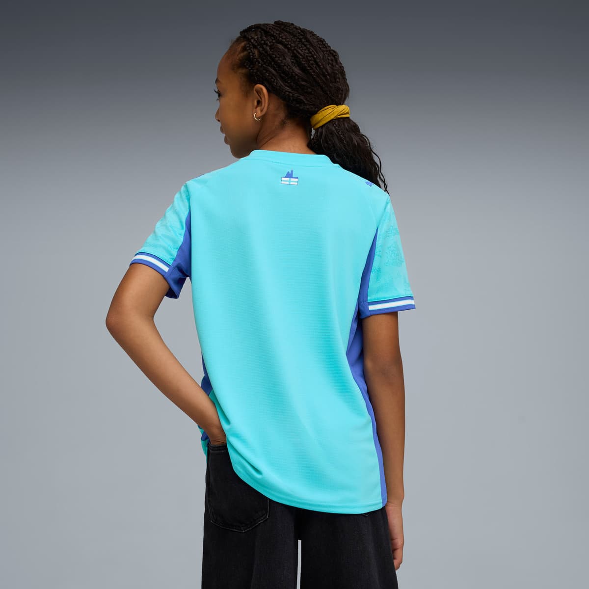 PUMA Olympique de Marseille Special Edition voetbalshirt, Blauw, Maat 7-8Y thumbnail 2