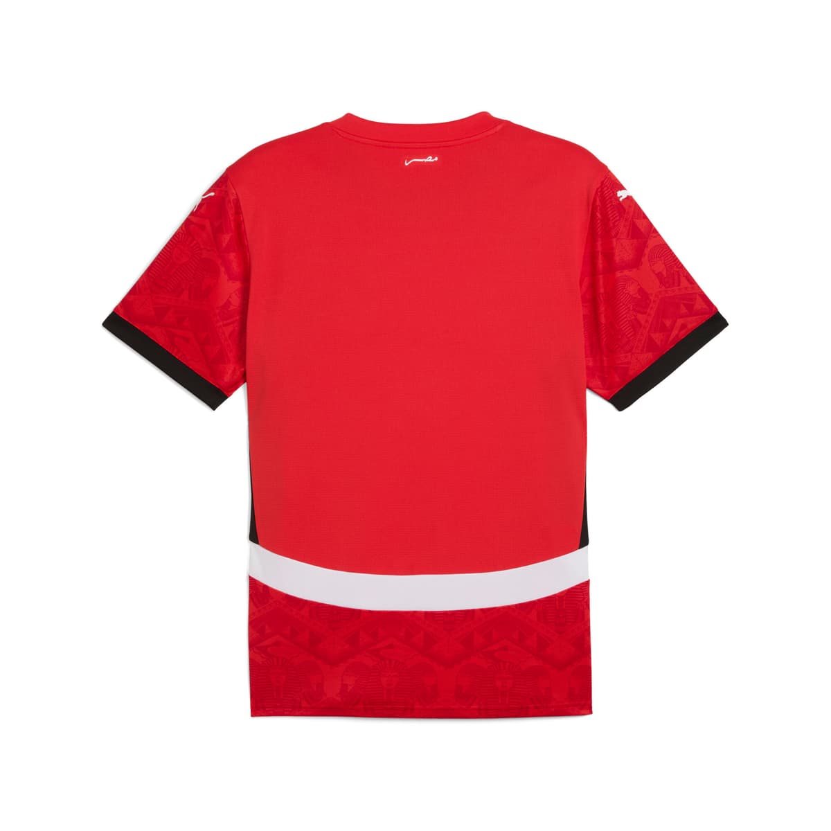 PUMA Egypte 2025 thuisshirt voor Heren, Zwart/Rood, Maat S thumbnail 2