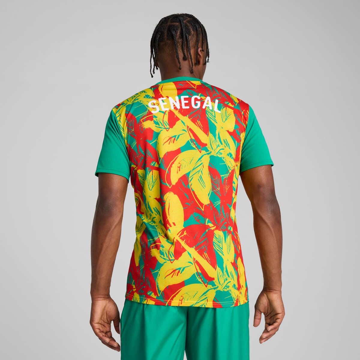 PUMA Senegal 2025 prematch-shirt voor Heren, Groen/Rood/Geel, Maat XXL thumbnail 3