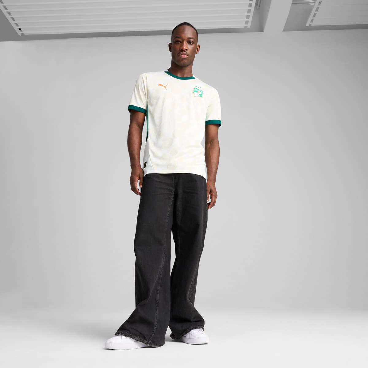PUMA Ivoorkust 2025 uitshirt voor Heren, Wit, Maat XS thumbnail 7