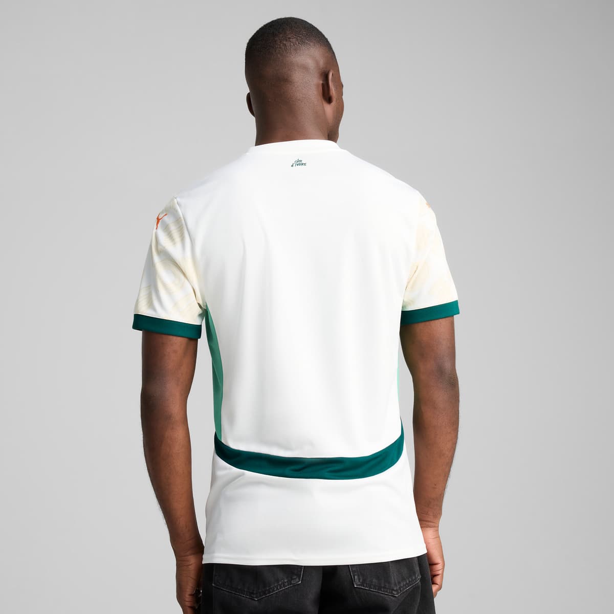 PUMA Ivoorkust 2025 uitshirt voor Heren, Wit, Maat XS thumbnail 6