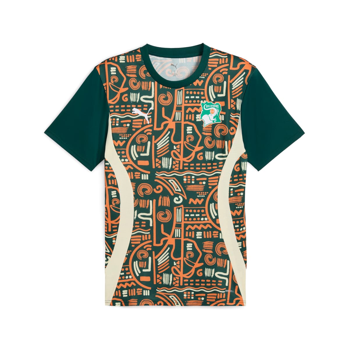 PUMA Ivoorkust 2025 prematch-shirt voor Heren, Oranje, Maat S