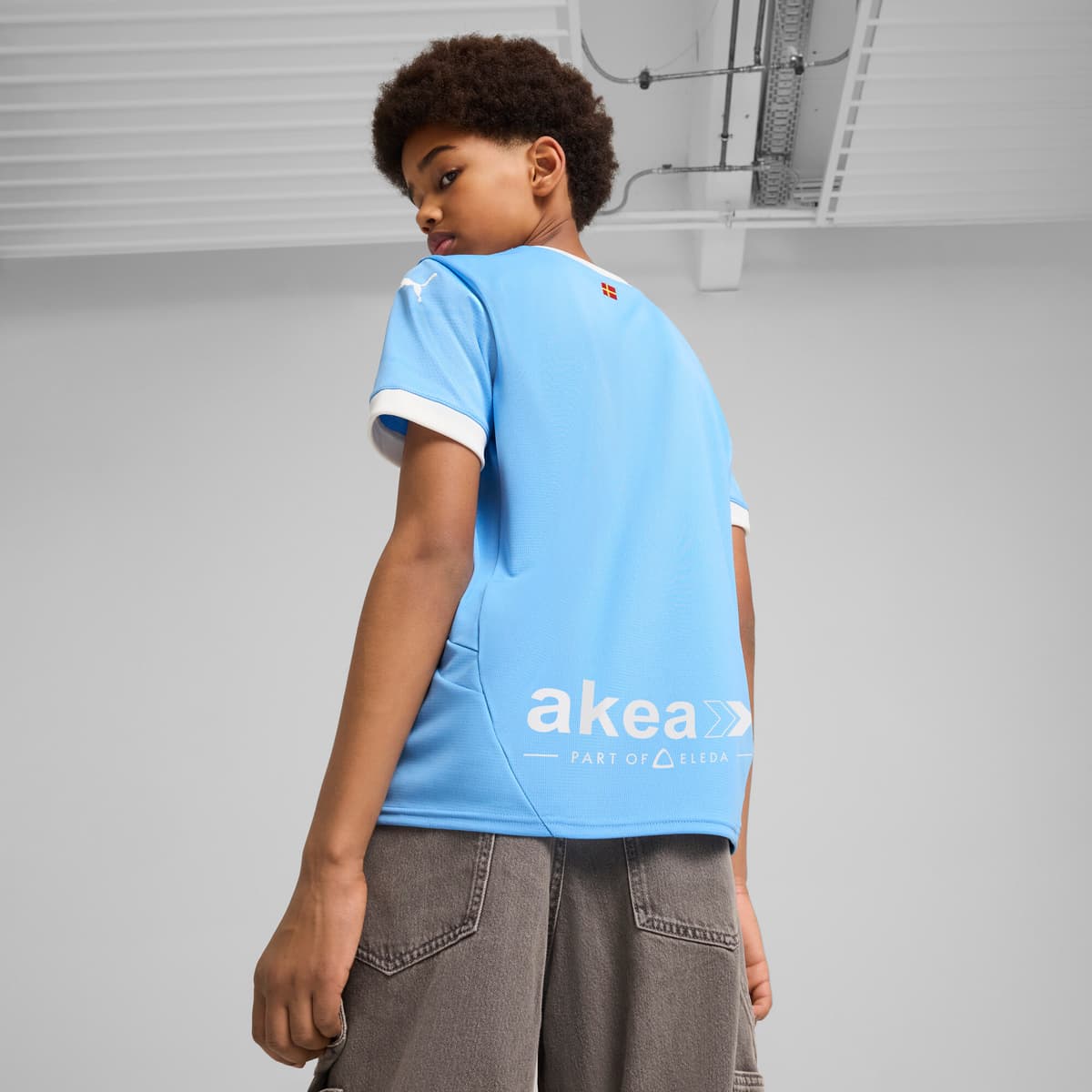 PUMA MalmÃ¶ FF thuisshirt, Blauw/Wit, Maat 5-6Y thumbnail 5