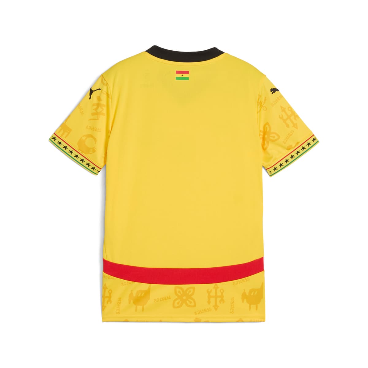 PUMA Ghana 2025 uitshirt, Zwart/Geel, Maat 5-6Y thumbnail 2