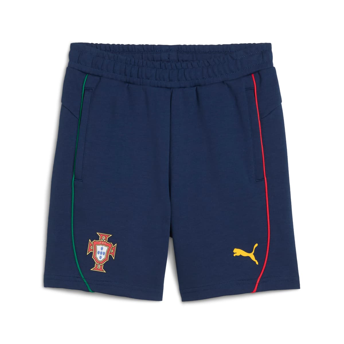 PUMA Portugal Casuals short, Blauw/Geel, Maat 7-8Y thumbnail 3