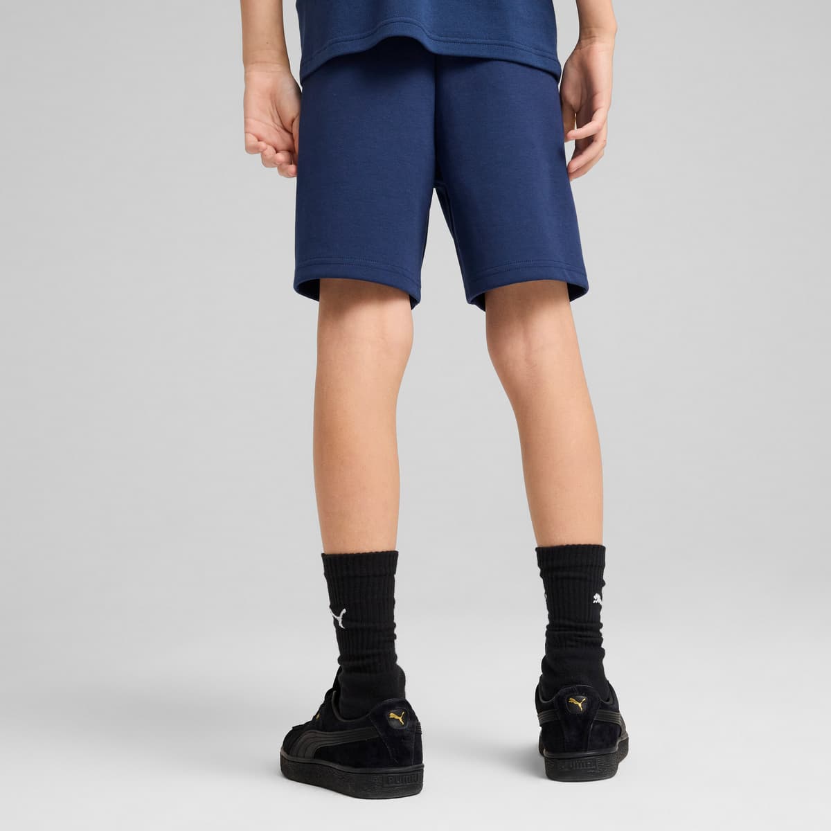 PUMA Portugal Casuals short, Blauw/Geel, Maat 7-8Y thumbnail 4