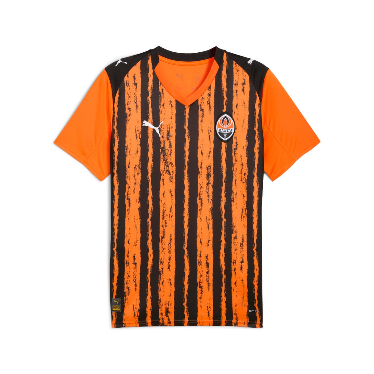 PUMA FC Shakhtar Donetsk 25/26 thuisshirt voor Heren, Zwart/Oranje, Maat XS