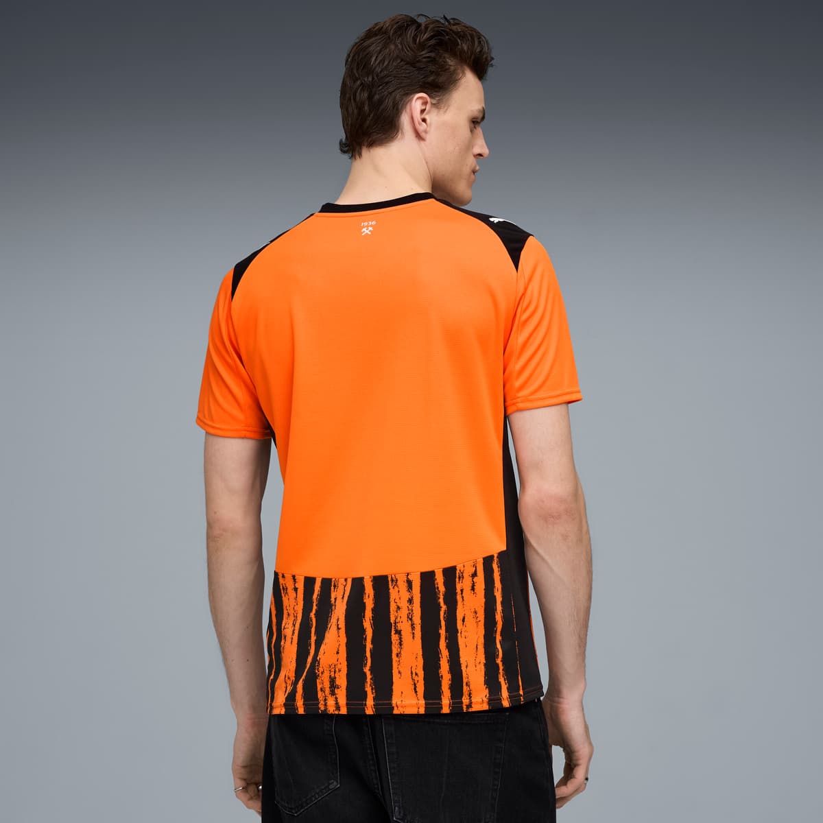 PUMA FC Shakhtar Donetsk 25/26 thuisshirt voor Heren, Zwart/Oranje, Maat XS thumbnail 3