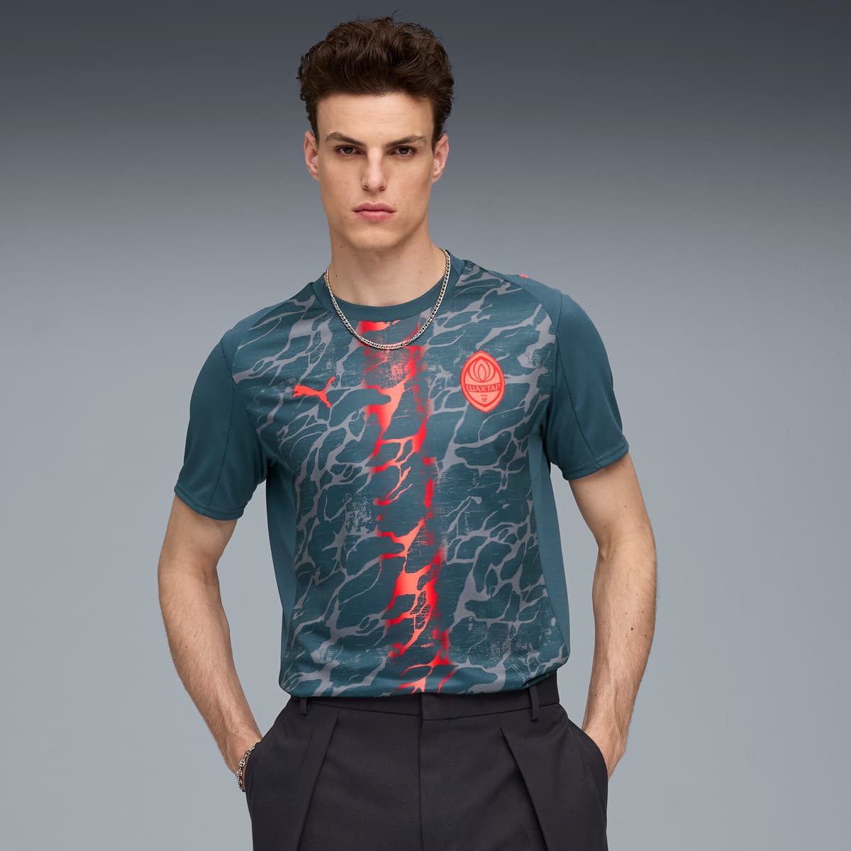 PUMA FC Shakhtar Donetsk 25/26 uitshirt voor Heren, Grijs, Maat XXL thumbnail 6