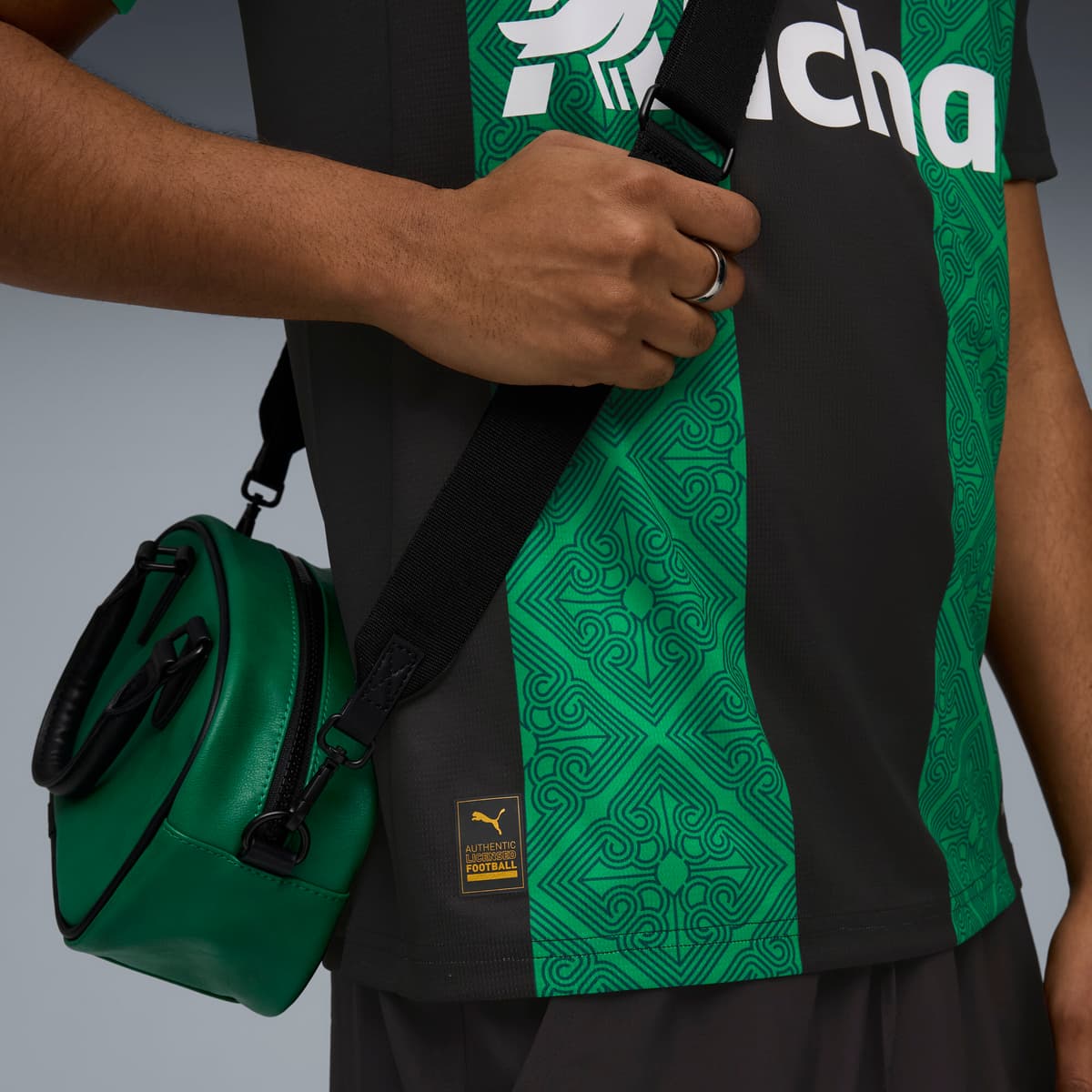 PUMA RC Lens 25/26 uitshirt voor Heren, Groen/Zwart, Maat XL thumbnail 2