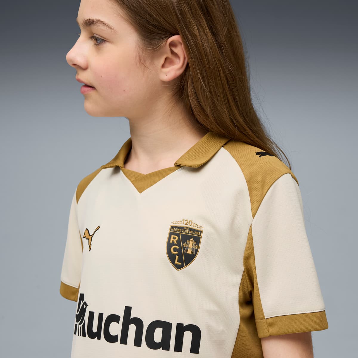 PUMA RC Lens 25/26 derde shirt, Goud, Maat 15-16Y thumbnail 6