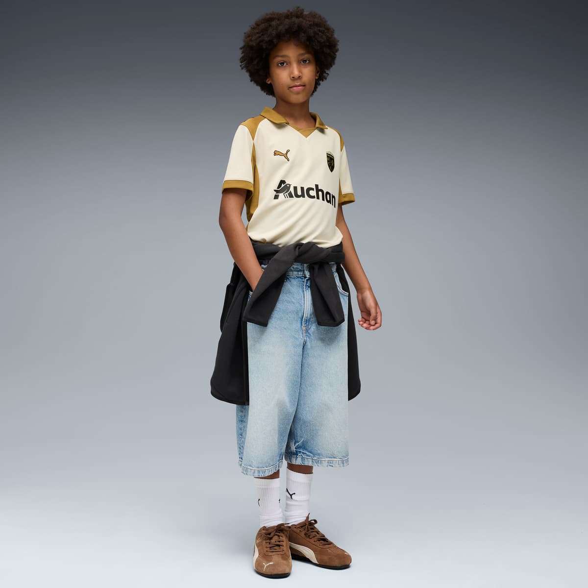 PUMA RC Lens 25/26 derde shirt, Goud, Maat 15-16Y thumbnail 5