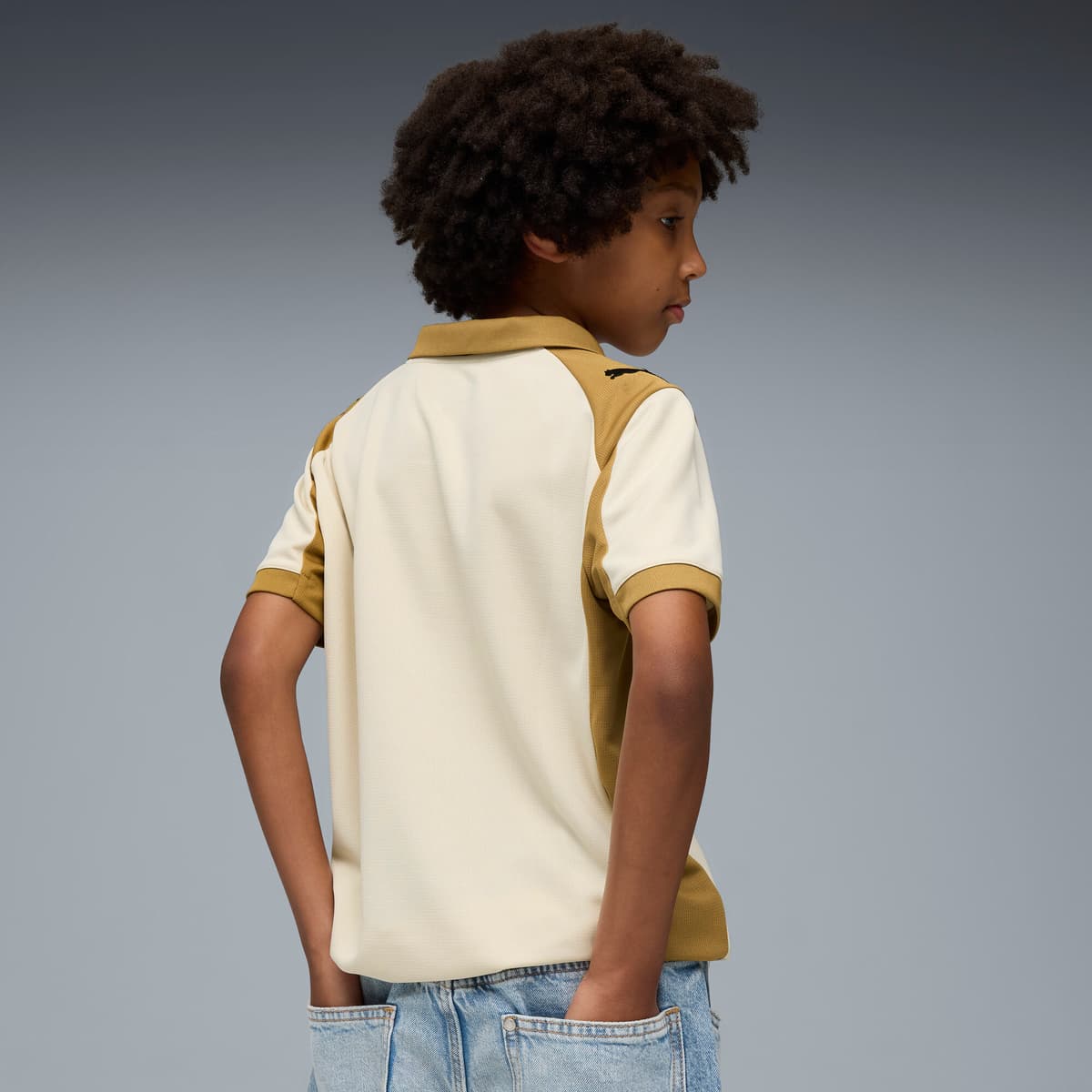 PUMA RC Lens 25/26 derde shirt, Goud, Maat 15-16Y thumbnail 4