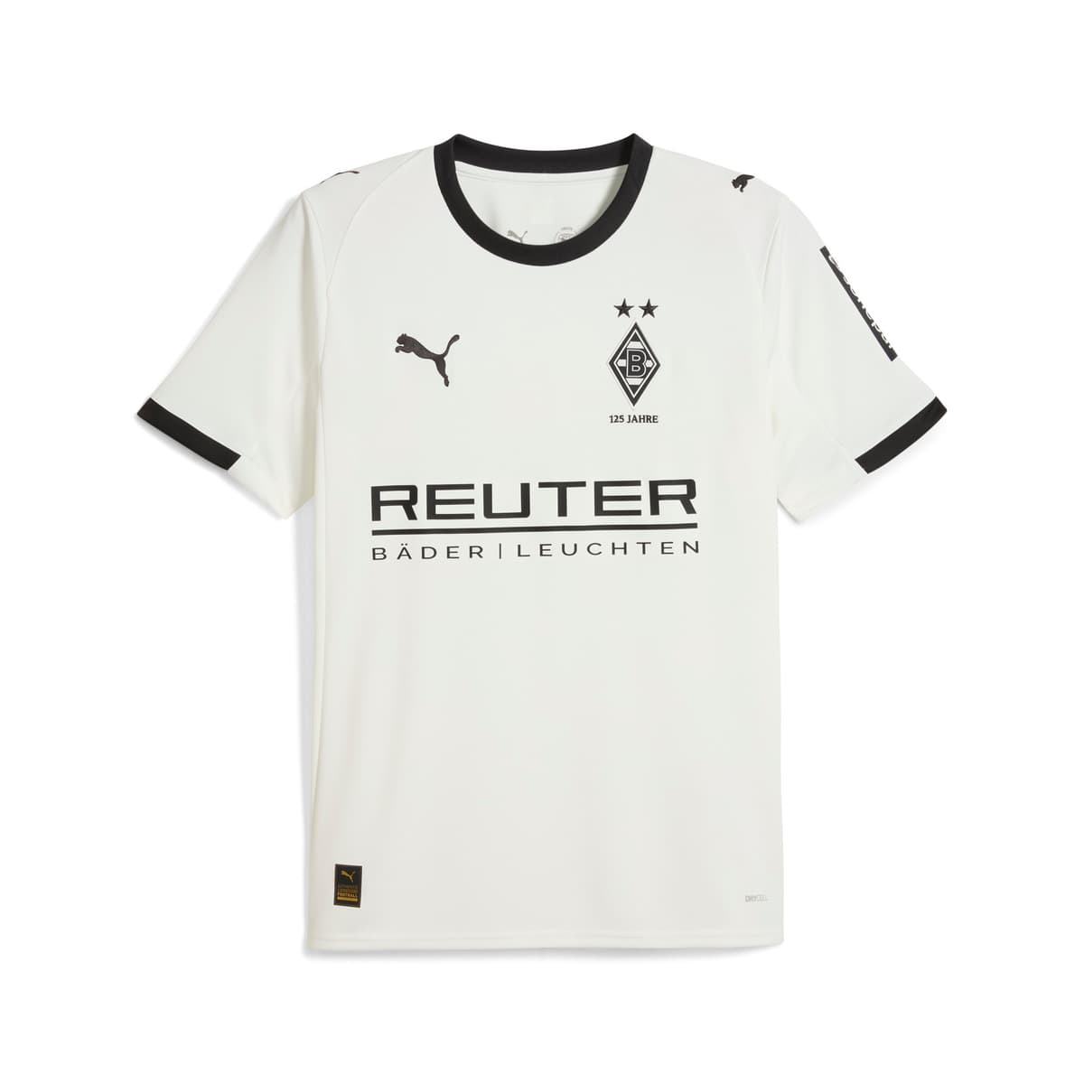 PUMA Borussia MÃ¶nchengladbach 25/26 thuisshirt voor Heren, Zwart/Wit, Maat S