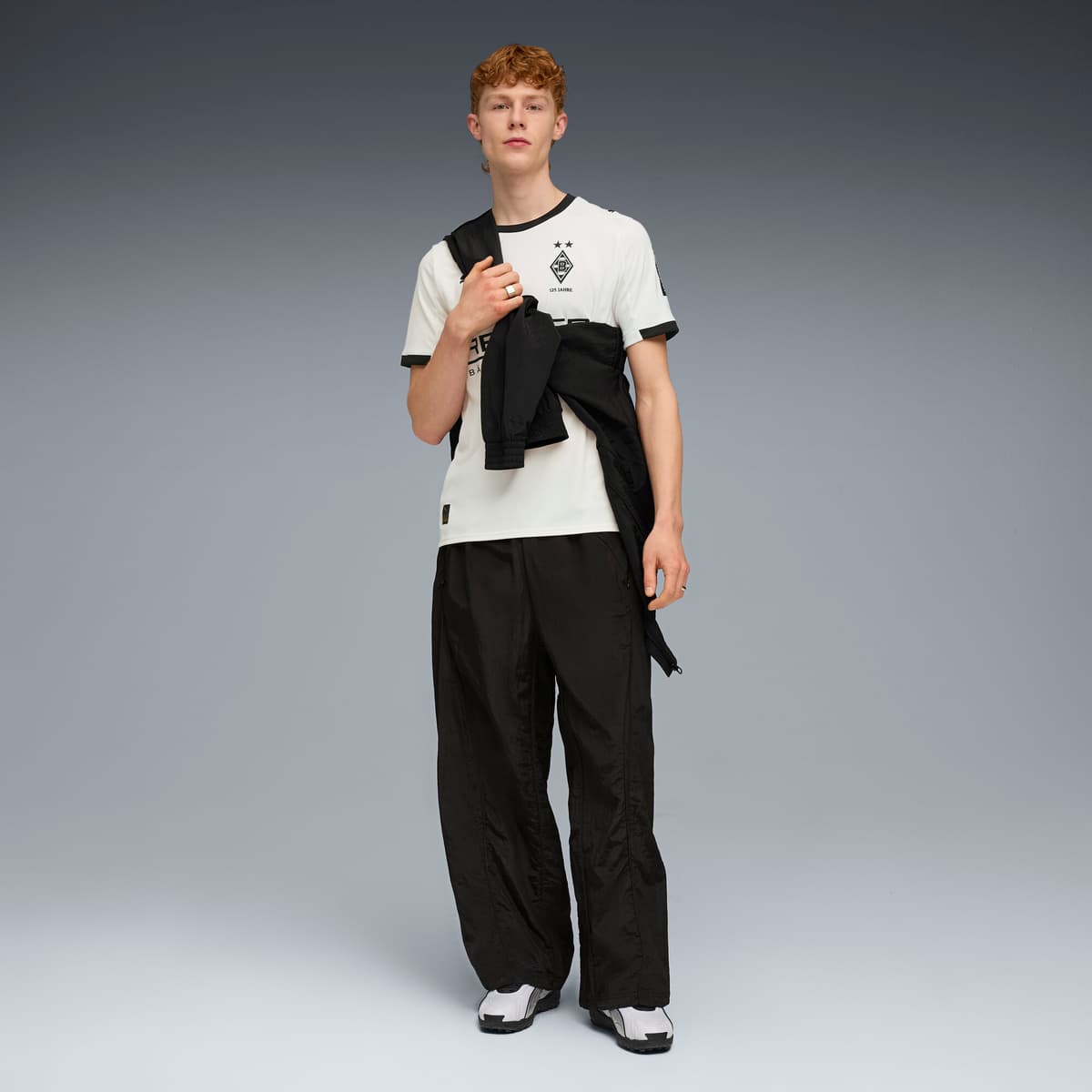 PUMA Borussia MÃ¶nchengladbach 25/26 thuisshirt voor Heren, Zwart/Wit, Maat S thumbnail 4