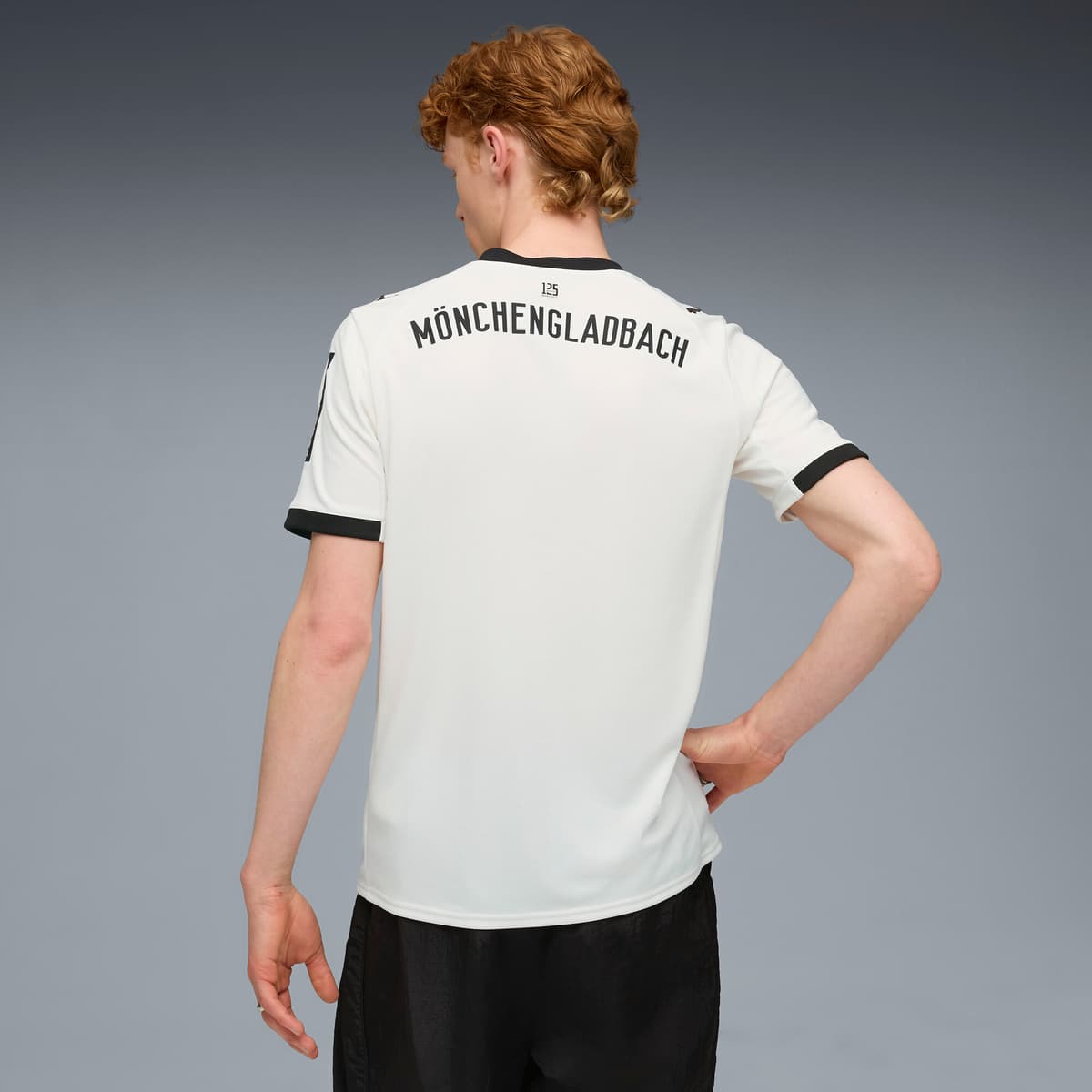 PUMA Borussia MÃ¶nchengladbach 25/26 thuisshirt voor Heren, Zwart/Wit, Maat S thumbnail 3