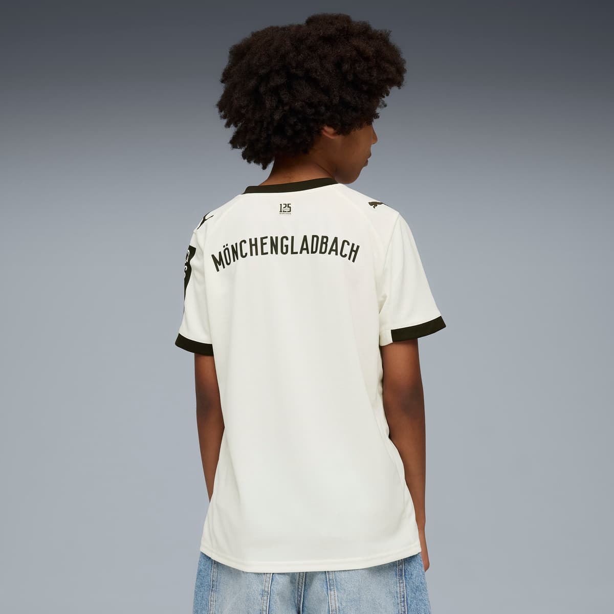 PUMA Borussia MÃ¶nchengladbach 25/26 thuisshirt, Zwart/Wit, Maat 15-16Y thumbnail 4