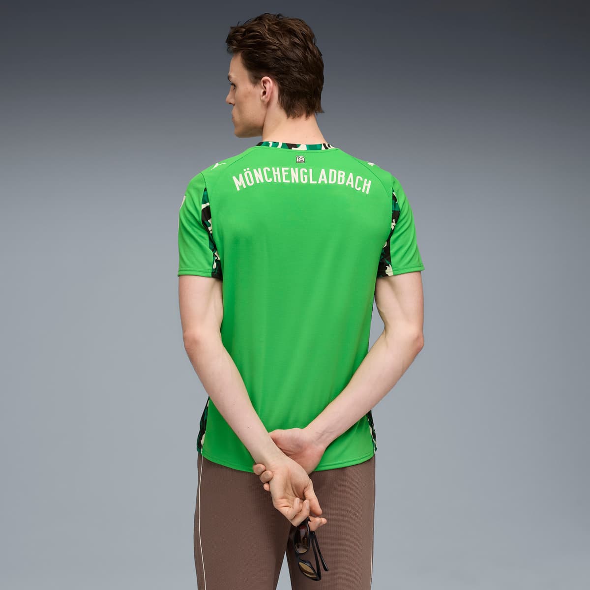 PUMA Borussia MÃ¶nchengladbach 25/26 uitshirt voor Heren, Groen/Wit, Maat 4XL thumbnail 3