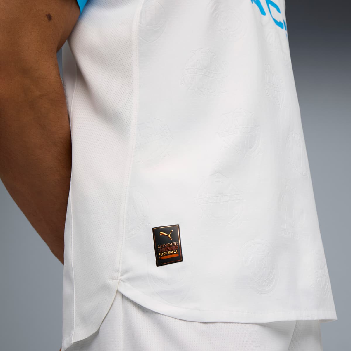 PUMA Olympique de Marseille 25/26 Authentic thuisshirt voor Heren, Blauw/Wit, Maat XS thumbnail 2