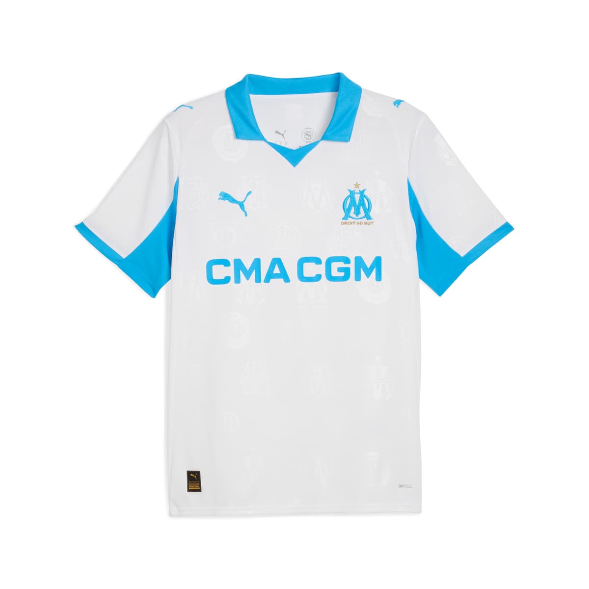 PUMA Olympique de Marseille 25/26 thuisshirt voor Heren, Blauw/Wit, Maat 3XL