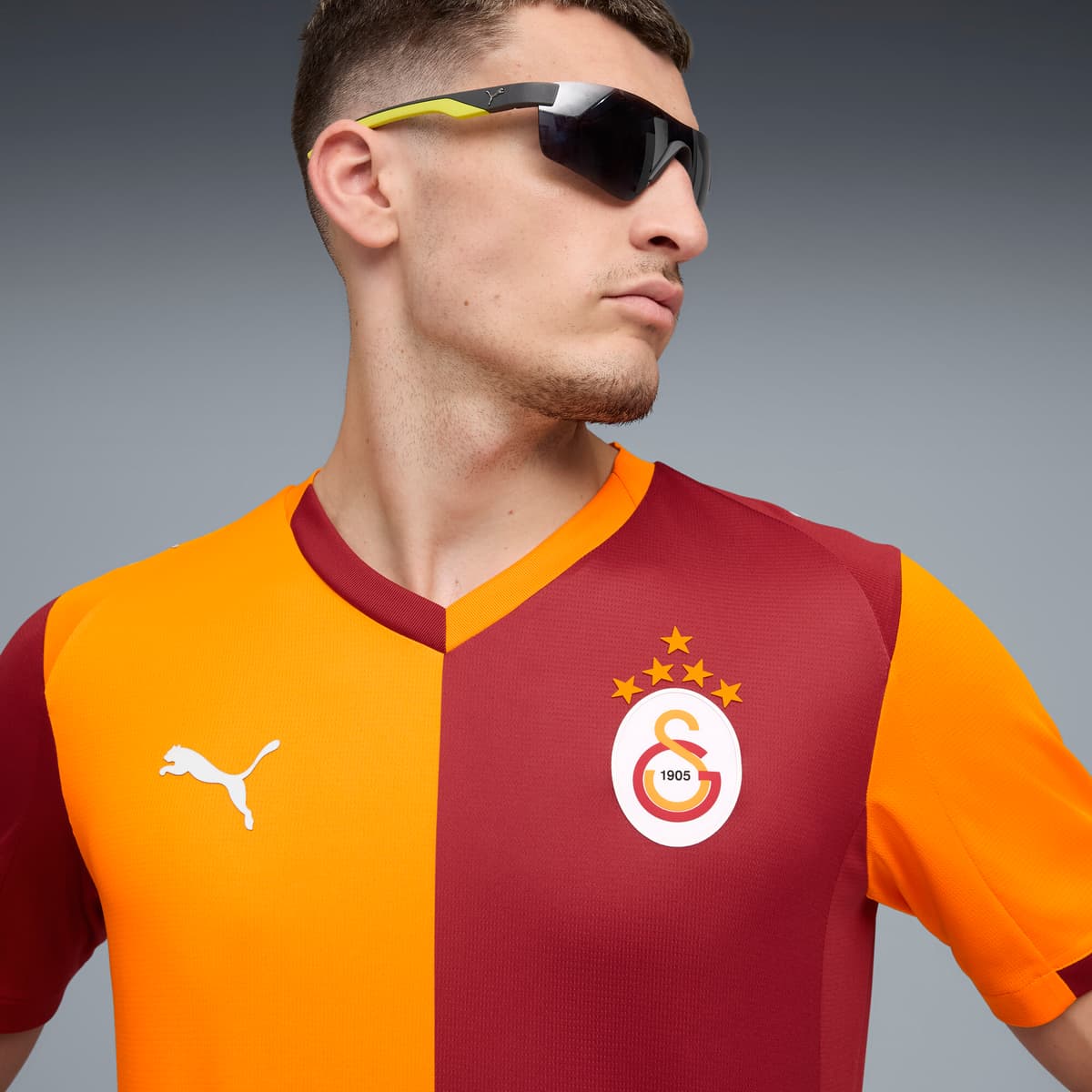 PUMA Galatasaray SK 25/26 thuisshirt voor Heren, Rood/Oranje, Maat XXL thumbnail 6