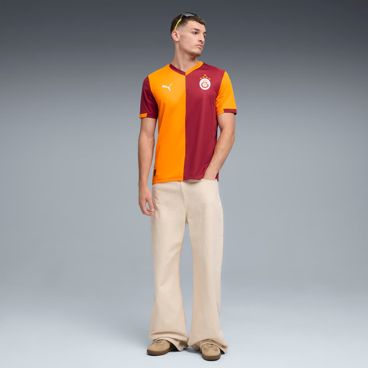 PUMA Galatasaray SK 25/26 thuisshirt voor Heren, Rood/Oranje, Maat XXL thumbnail 5