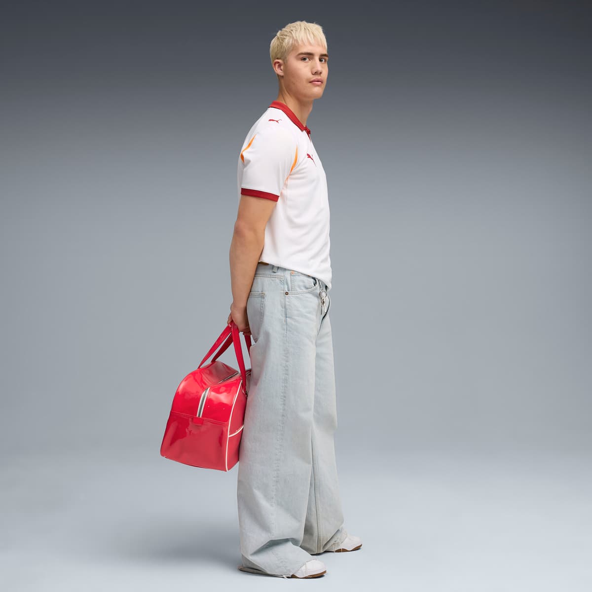 PUMA Galatasaray SK 25/26 uitshirt voor Heren, Wit/Oranje, Maat M thumbnail 5