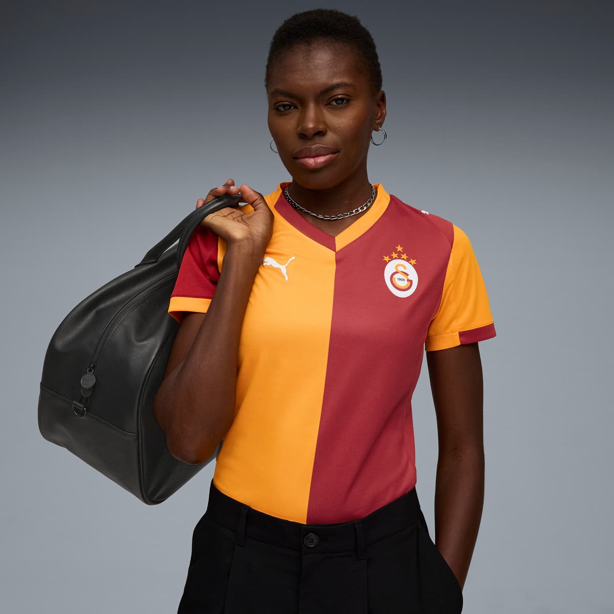 PUMA Galatasaray SK 25/26 thuisshirt voor Dames, Rood/Oranje, Maat XL thumbnail 5