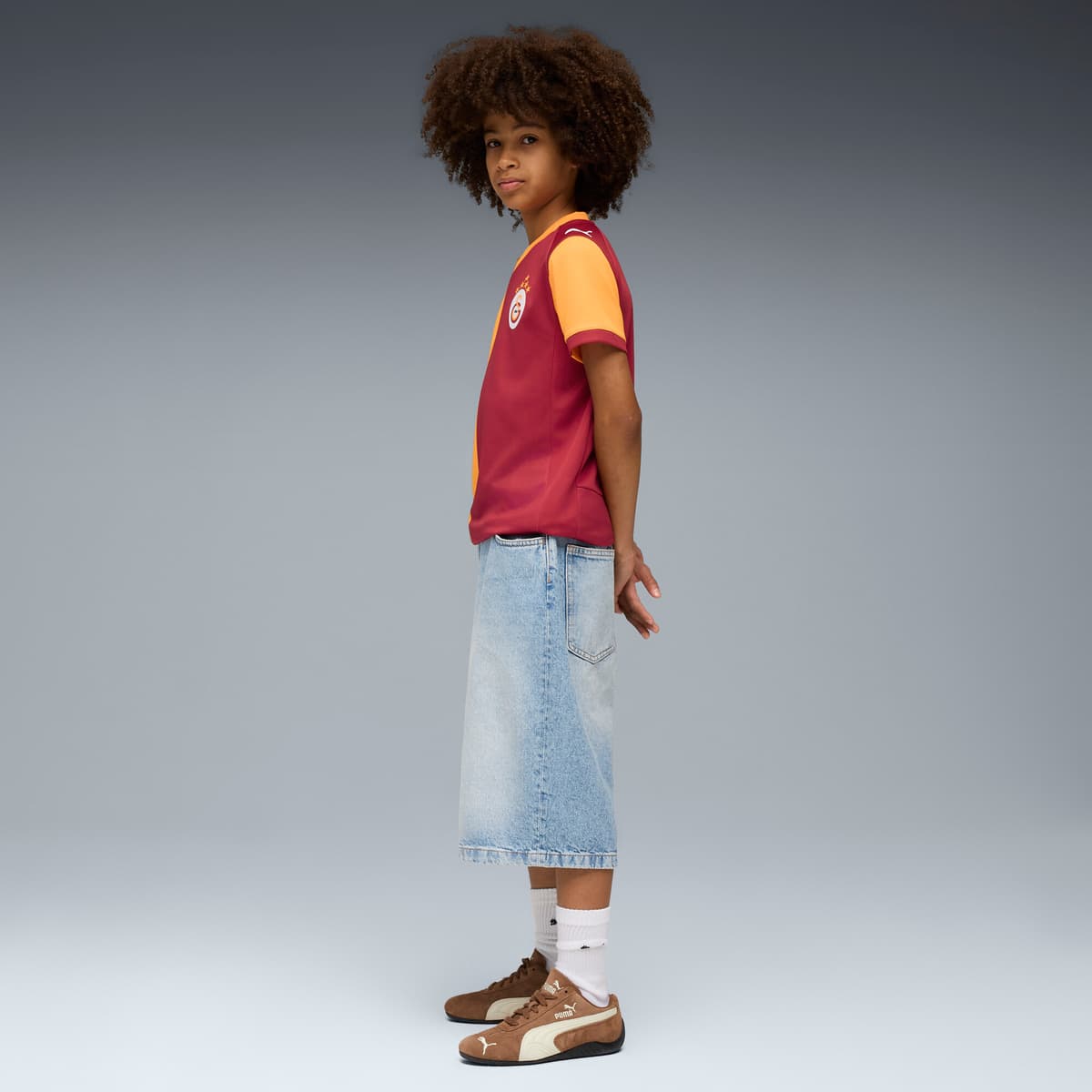 PUMA Galatasaray SK 25/26 thuisshirt, Rood/Oranje, Maat 11-12Y thumbnail 6