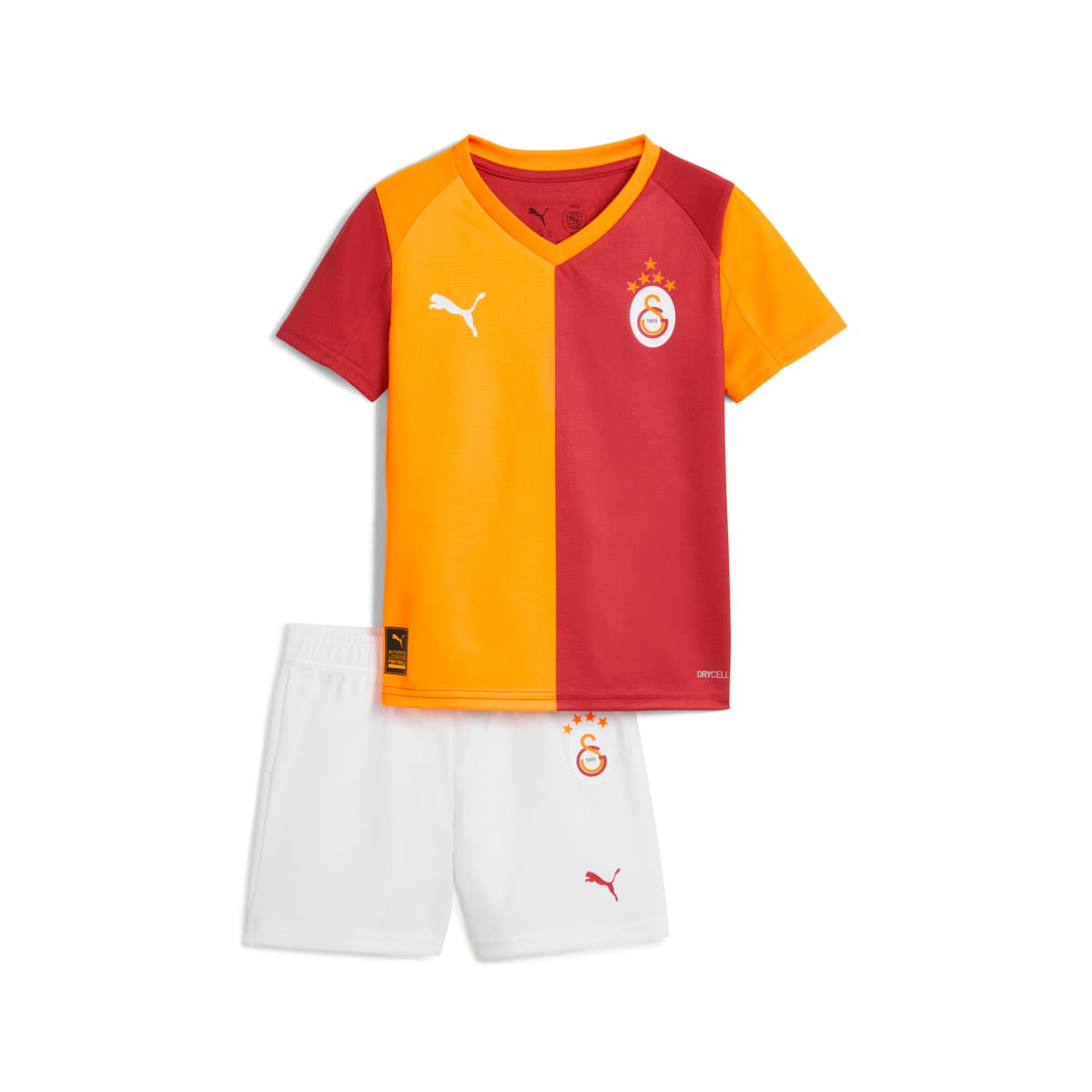 PUMA Galatasaray SK 25/26 mini-thuistenue, Rood/Oranje, Maat 3-4Y