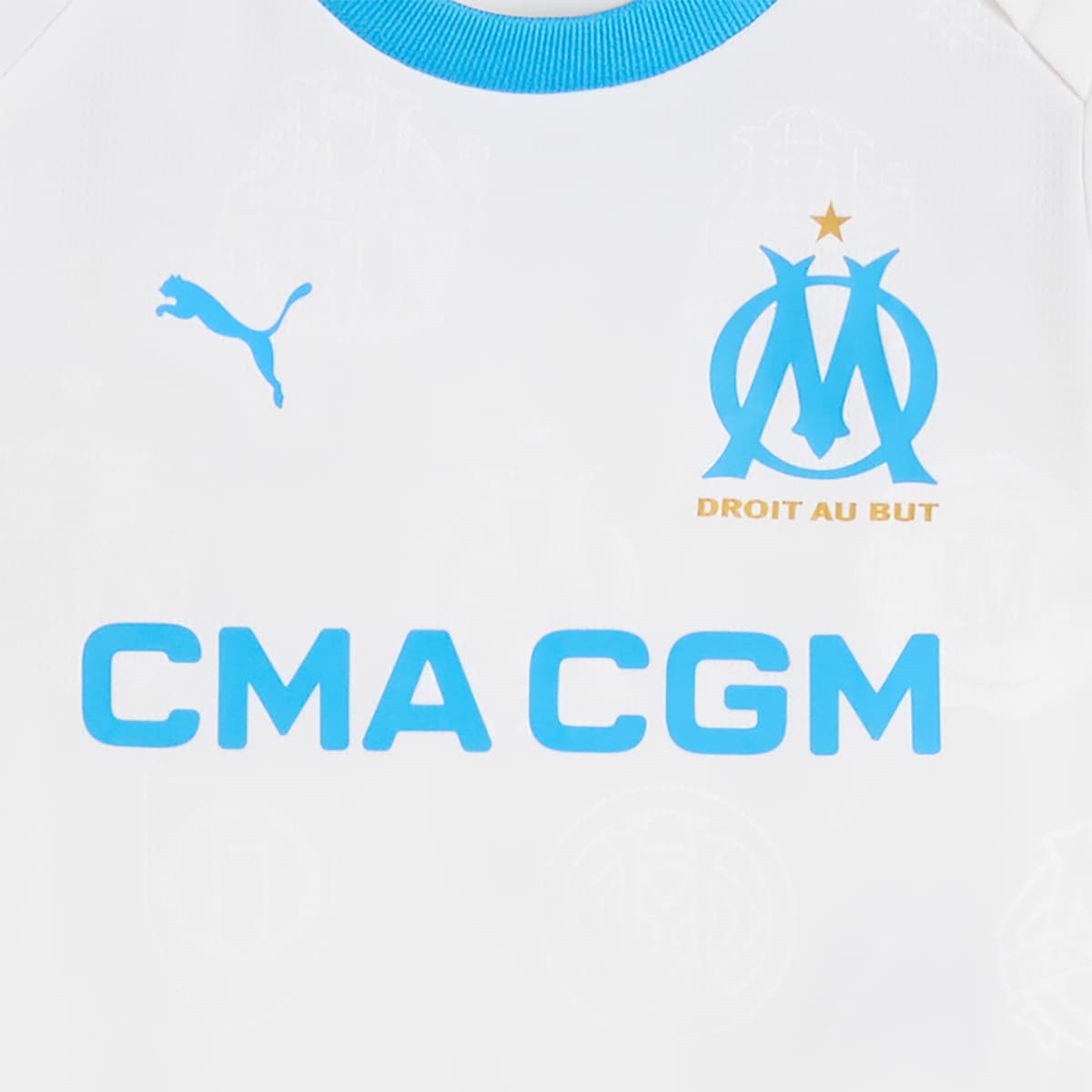 PUMA Olympique de Marseille 25/26 baby-thuistenue, Blauw/Wit, Maat 6-9M thumbnail 2