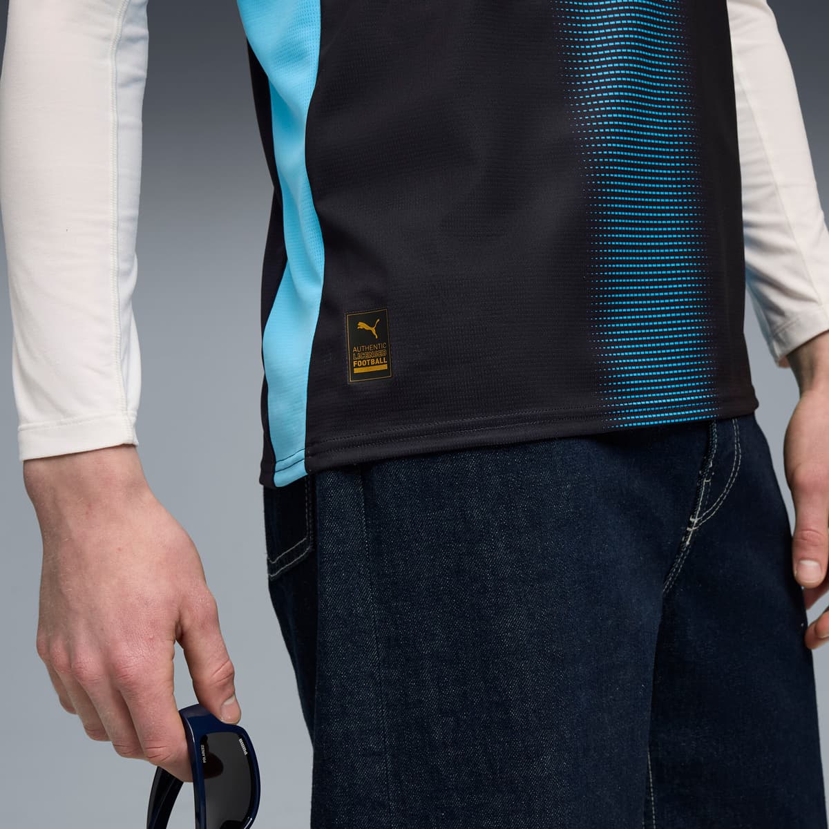 PUMA Olympique de Marseille 25/26 uitshirt voor Heren, Blauw, Maat 3XL thumbnail 5