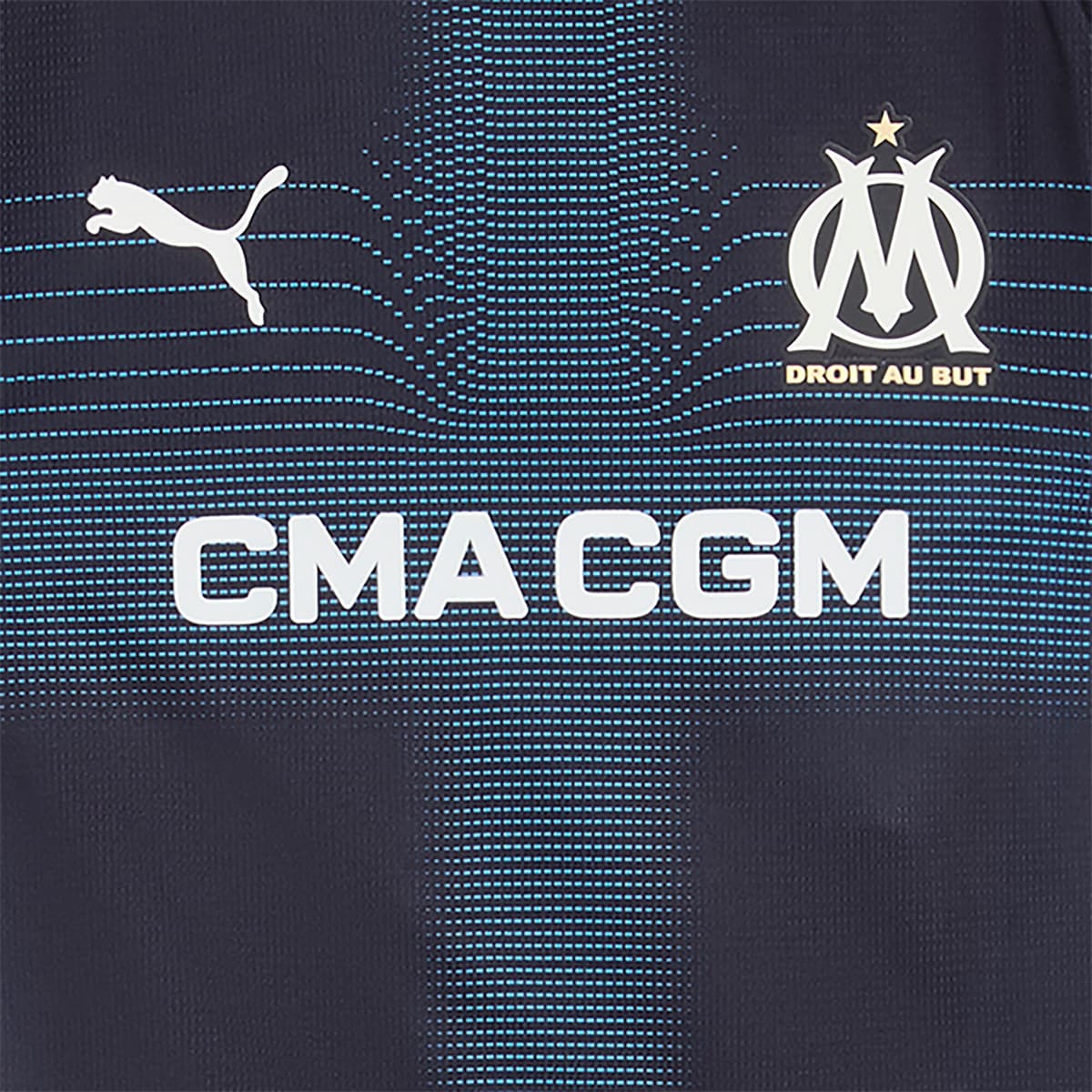 PUMA Olympique de Marseille 25/26 mini-uittenue, Blauw, Maat 4-5Y thumbnail 2