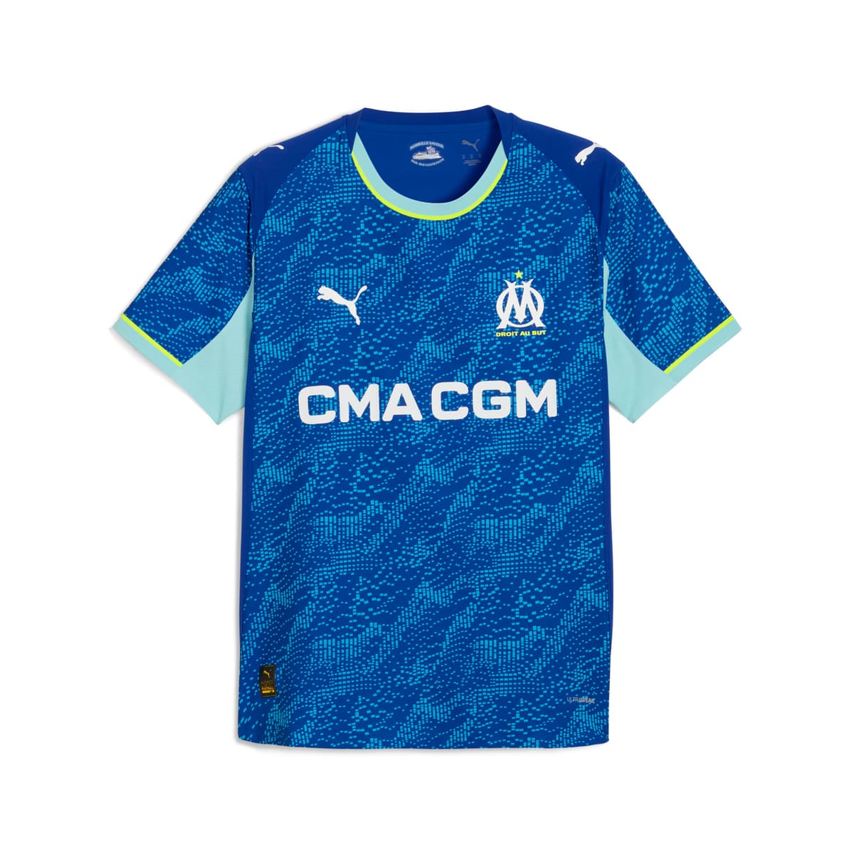 PUMA Olympique Marseille 25/26 authentiek derde shirt voor Heren, Blauw, Maat XXL
