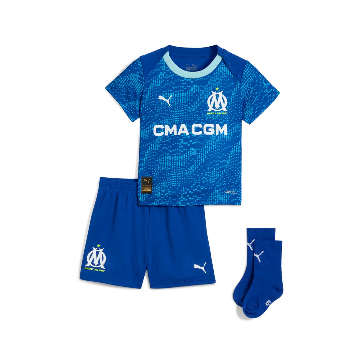 PUMA Olympique de Marseille 25/26 baby-derde-tenue, Blauw, Maat 9-12M