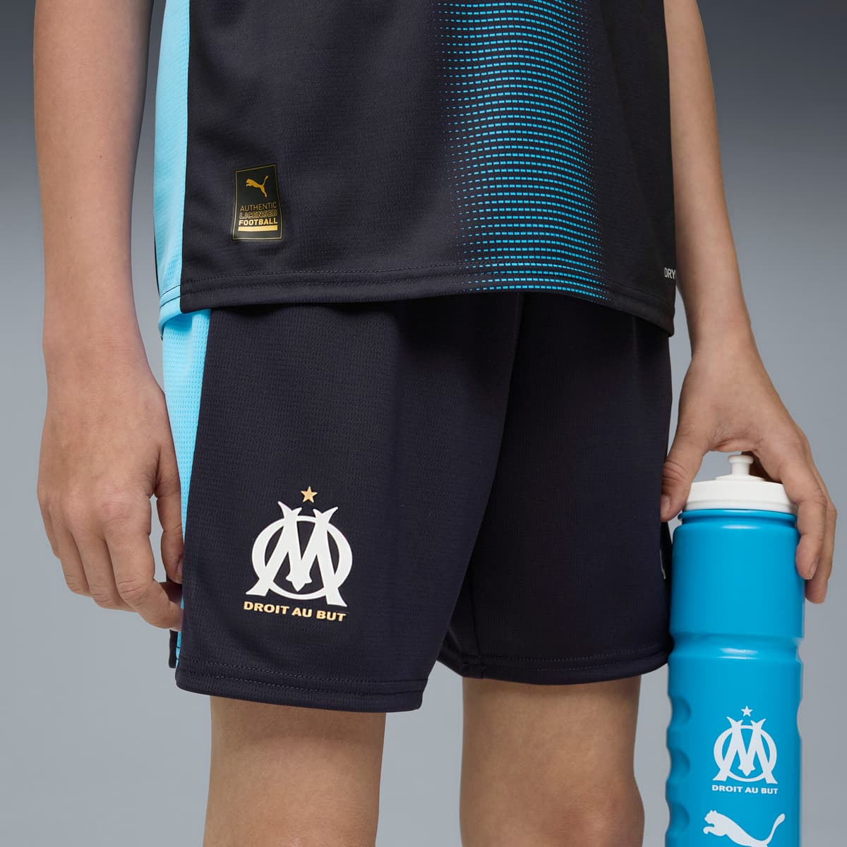 PUMA Olympique de Marseille 25/26 short, Blauw, Maat 11-12Y thumbnail 6