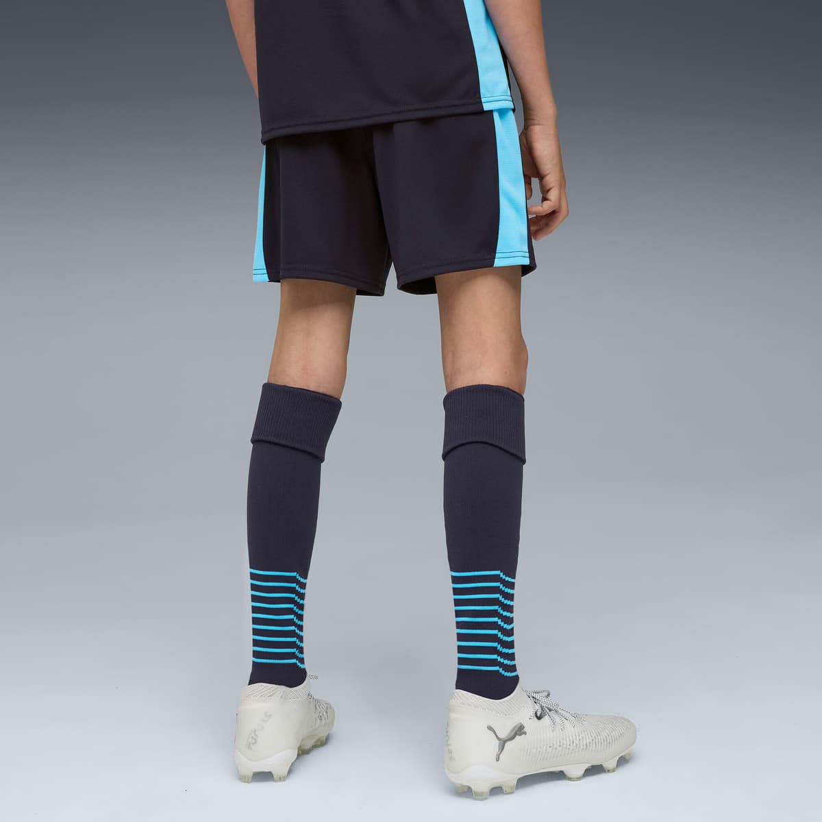 PUMA Olympique de Marseille 25/26 short, Blauw, Maat 11-12Y thumbnail 4