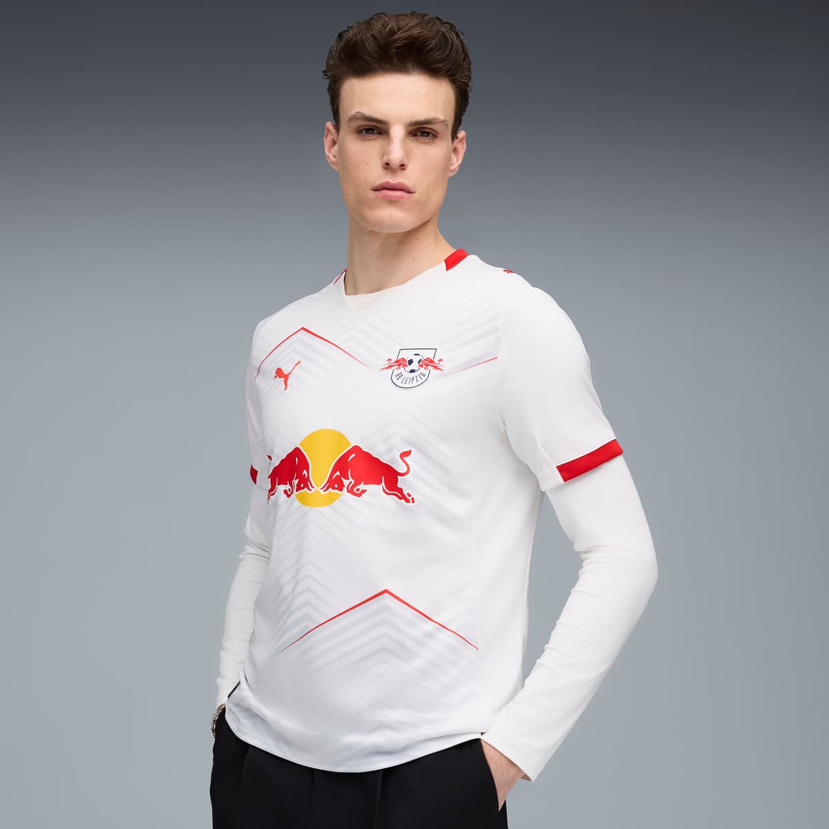 PUMA RB Leipzig 25/26 thuisshirt voor Heren, Rood/Wit, Maat XS thumbnail 6