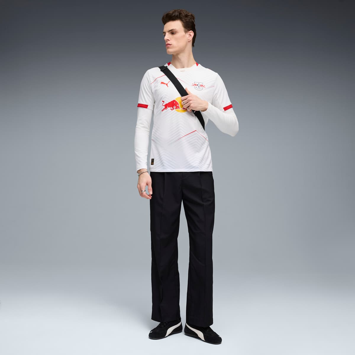 PUMA RB Leipzig 25/26 thuisshirt voor Heren, Rood/Wit, Maat XS thumbnail 4