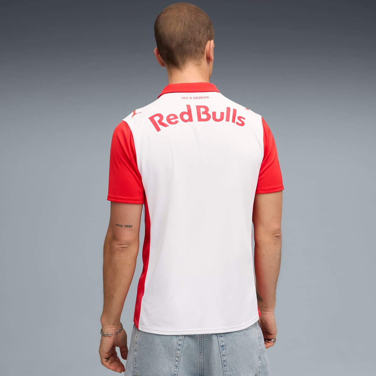 PUMA FC Rood Bull Salzburg 25/26 thuisshirt heren, Rood/Wit, Maat S thumbnail 3