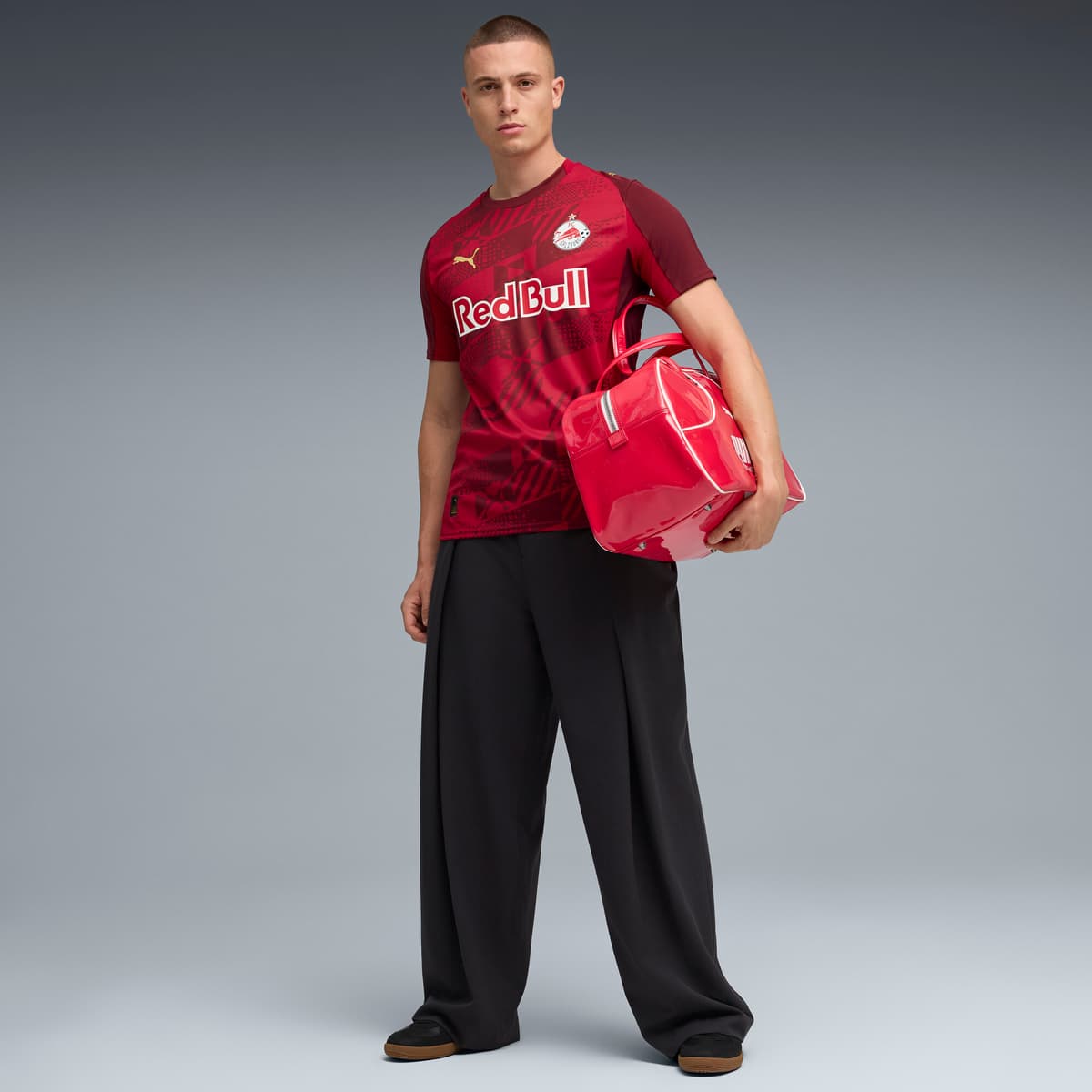 PUMA FC Rood Bull Salzburg 25/26 derde shirt voor Heren, Goud, Maat XXL thumbnail 4