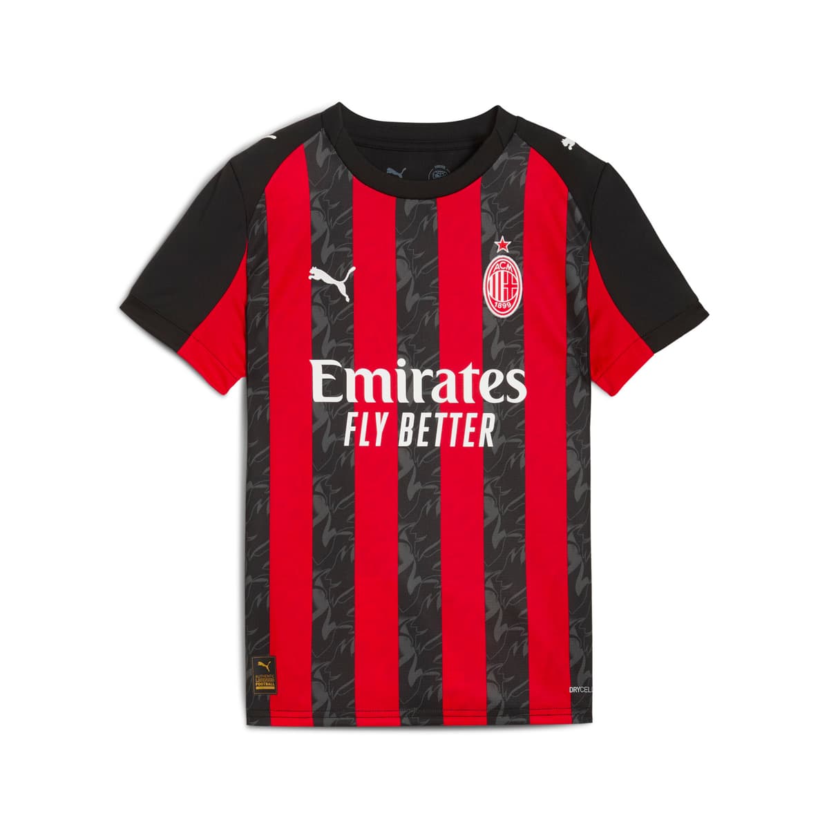 PUMA AC Milan 25/26 thuisshirt, Zwart/Rood, Maat 9-10Y thumbnail 3