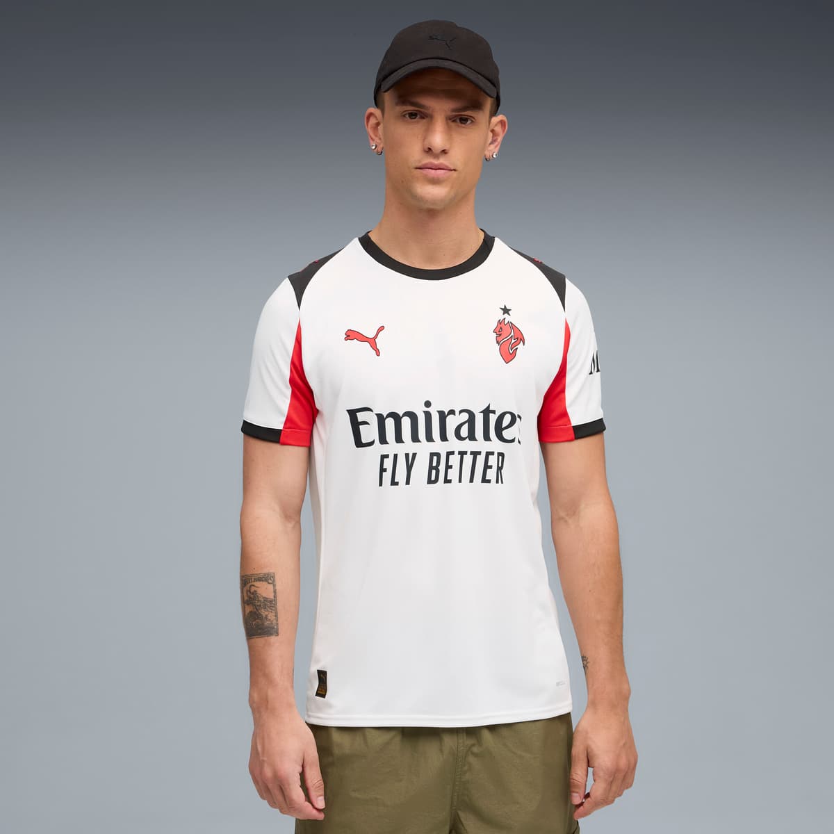 PUMA AC Milan 25/26 uitshirt voor Heren, Rood/Wit, Maat XL thumbnail 7